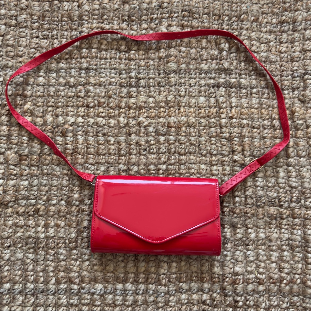 Elegant Red Women's Clutch Bag